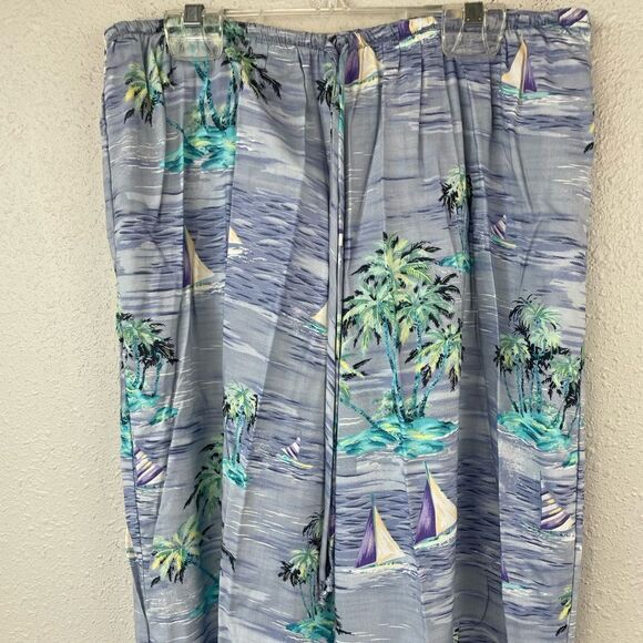Connected Apparel Tropical Two Piece Matching Top and Cropped Pants Size 10 EUC - Picture 7 of 8